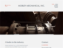 Tablet Screenshot of morleymechanical.com